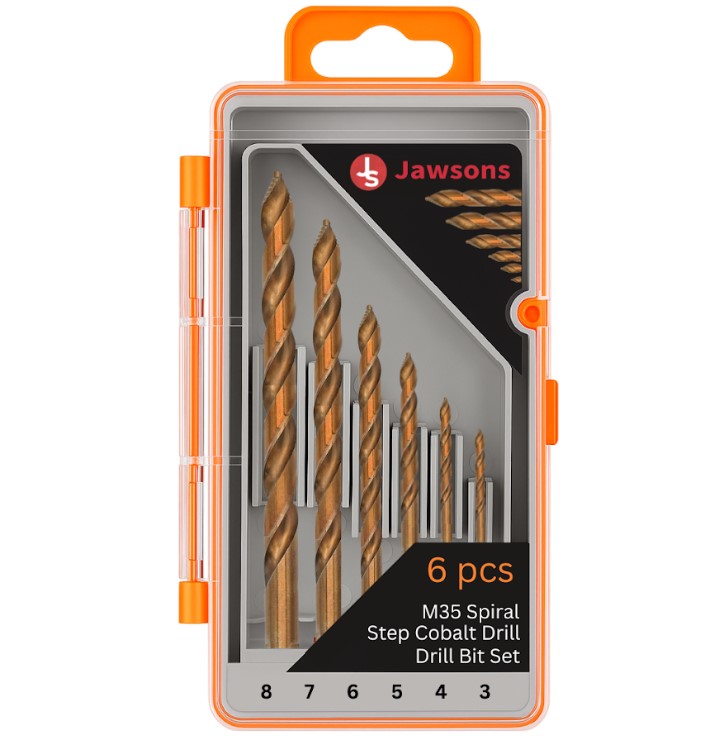 6pcs HSS Drill Bit Set 1-6mm Titanium Nitride Coated High-Speed Steel Bits | Precision Ground 118° Split Point Tip for Metal Wood Plastic Concrete | Reduced Breakage, Long Life, Organized Plastic Storage Case | Professional DIY Construction Drilling Tools